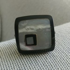 Mother of pearl wood ring